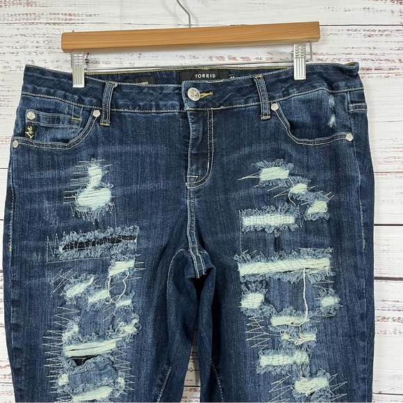 Torrid Premium Distressed Boyfriend Denim Jeans - Picture 2 of 16